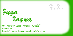 hugo kozma business card